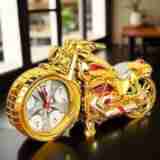 🏍️ Creative Motorcycle Motorbike Pattern Alarm Clock  Cool Desk Clock | Home Décor | Birthday Gift