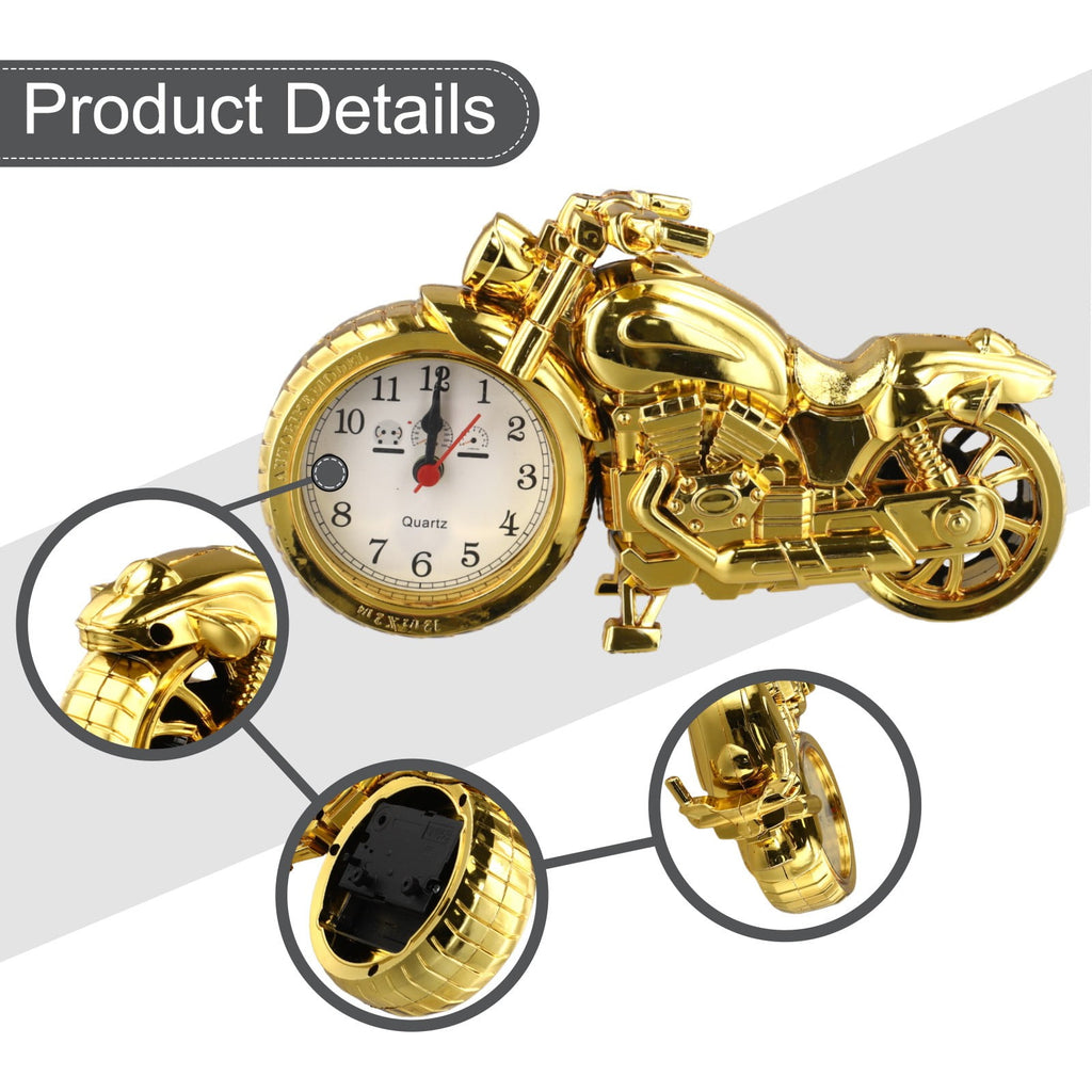 🏍️ Creative Motorcycle Motorbike Pattern Alarm Clock  Cool Desk Clock | Home Décor | Birthday Gift